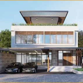 Mẫu biệt thự mini 2 tầng 60m2 đẹp sang trọng
