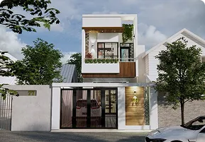 Ý tưởng thiết kế mẫu nhà 2 tầng 9x15m độc đáo ấn tượng