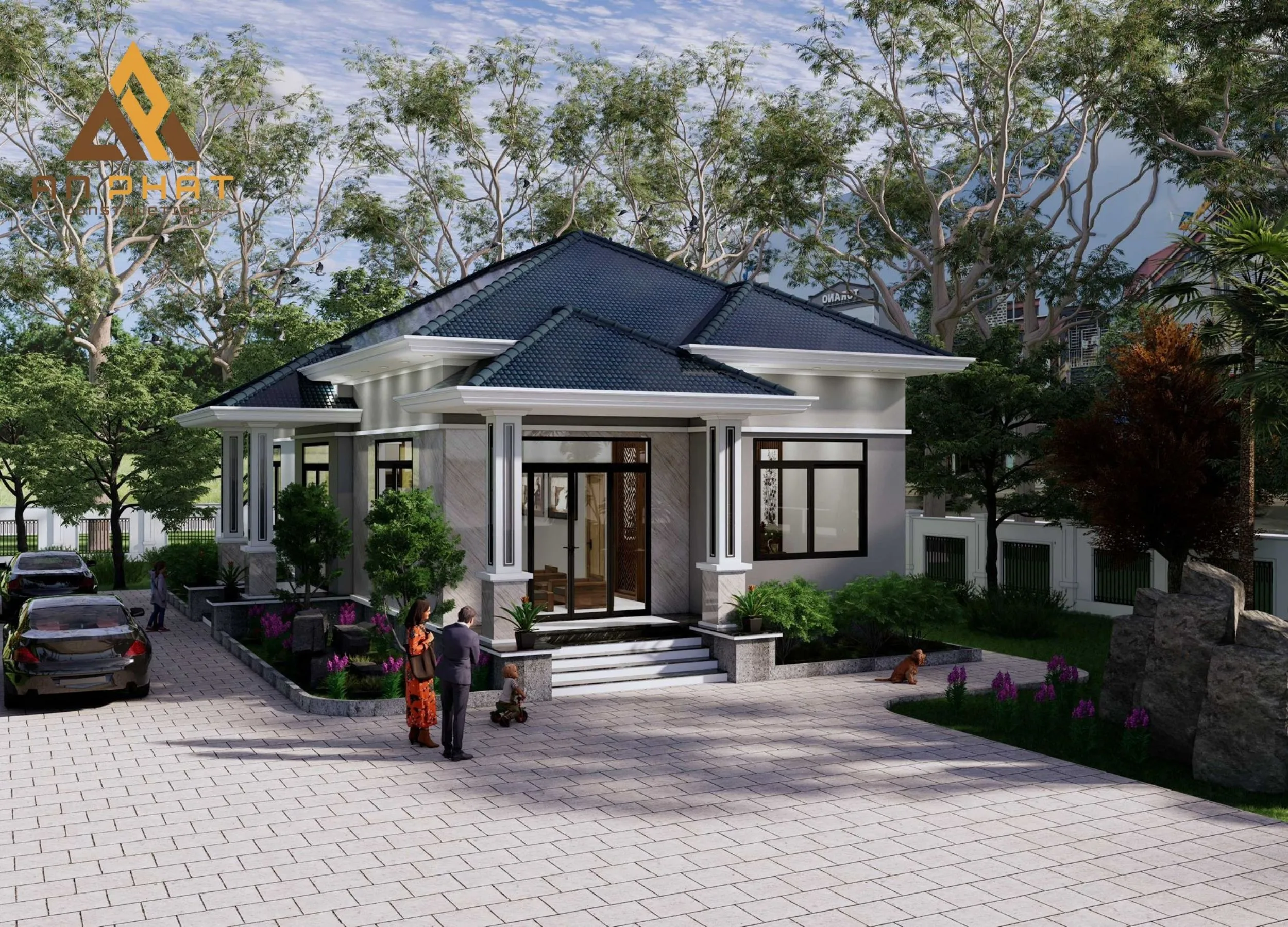 Nhà cấp 4 mái thái 170m² 