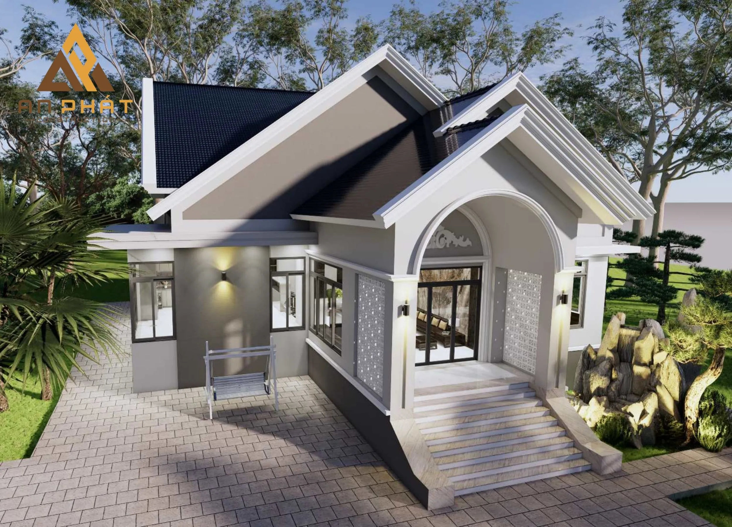 Nhà vườn cấp 4 đẹp - 3 phòng ngủ