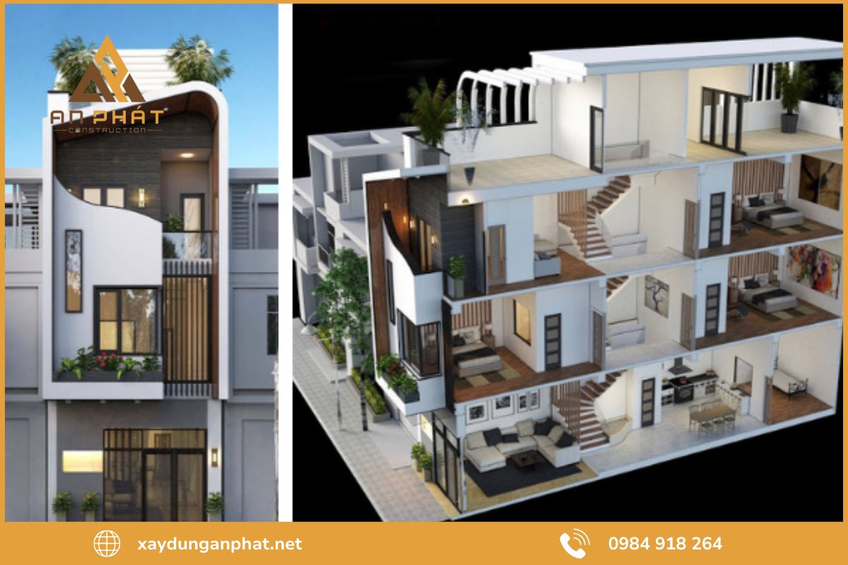 Báo giá dịch vụ thiết kế nhà ống tại An Phát