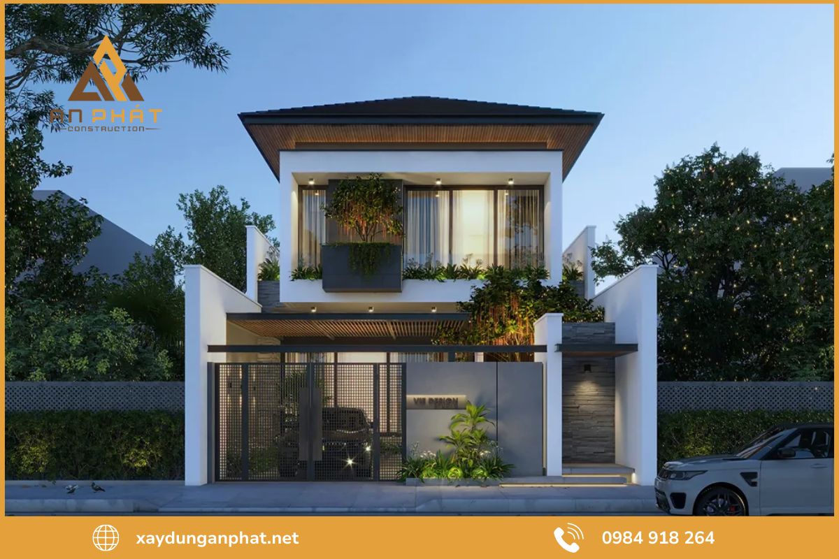 Bí quyết xây nhà 2 tầng mái Nhật 800 triệu vẫn đảm bảo chất lượng