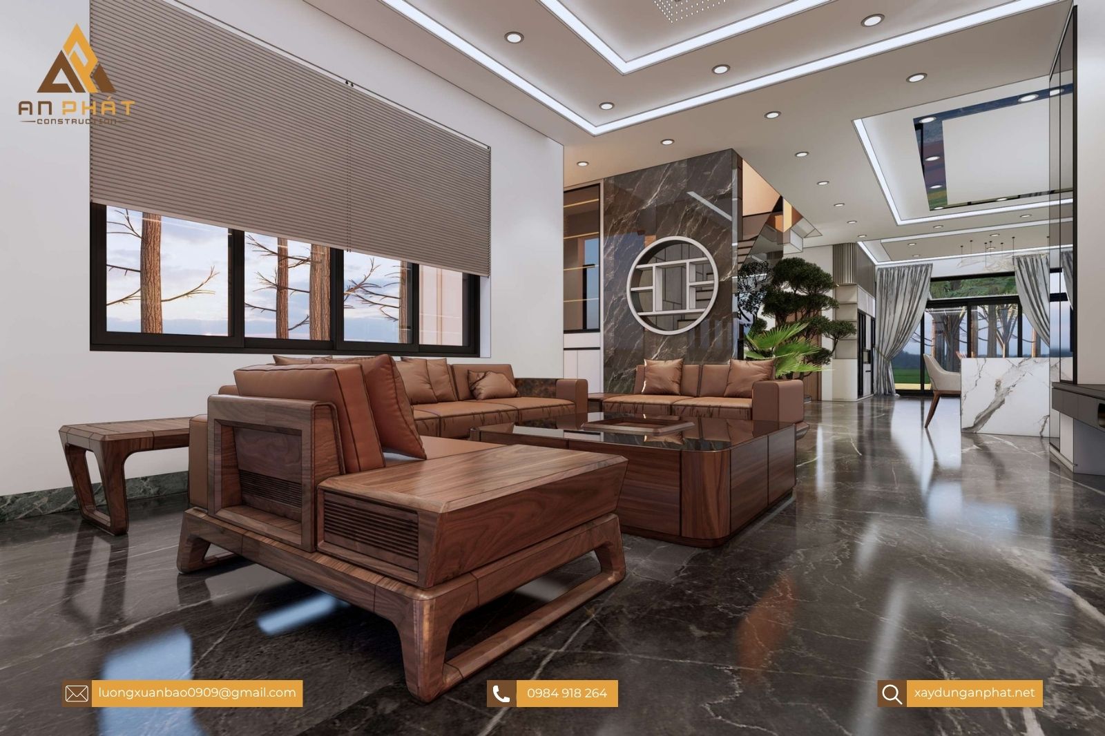 Biệt thự 1 trệt 1 lầu