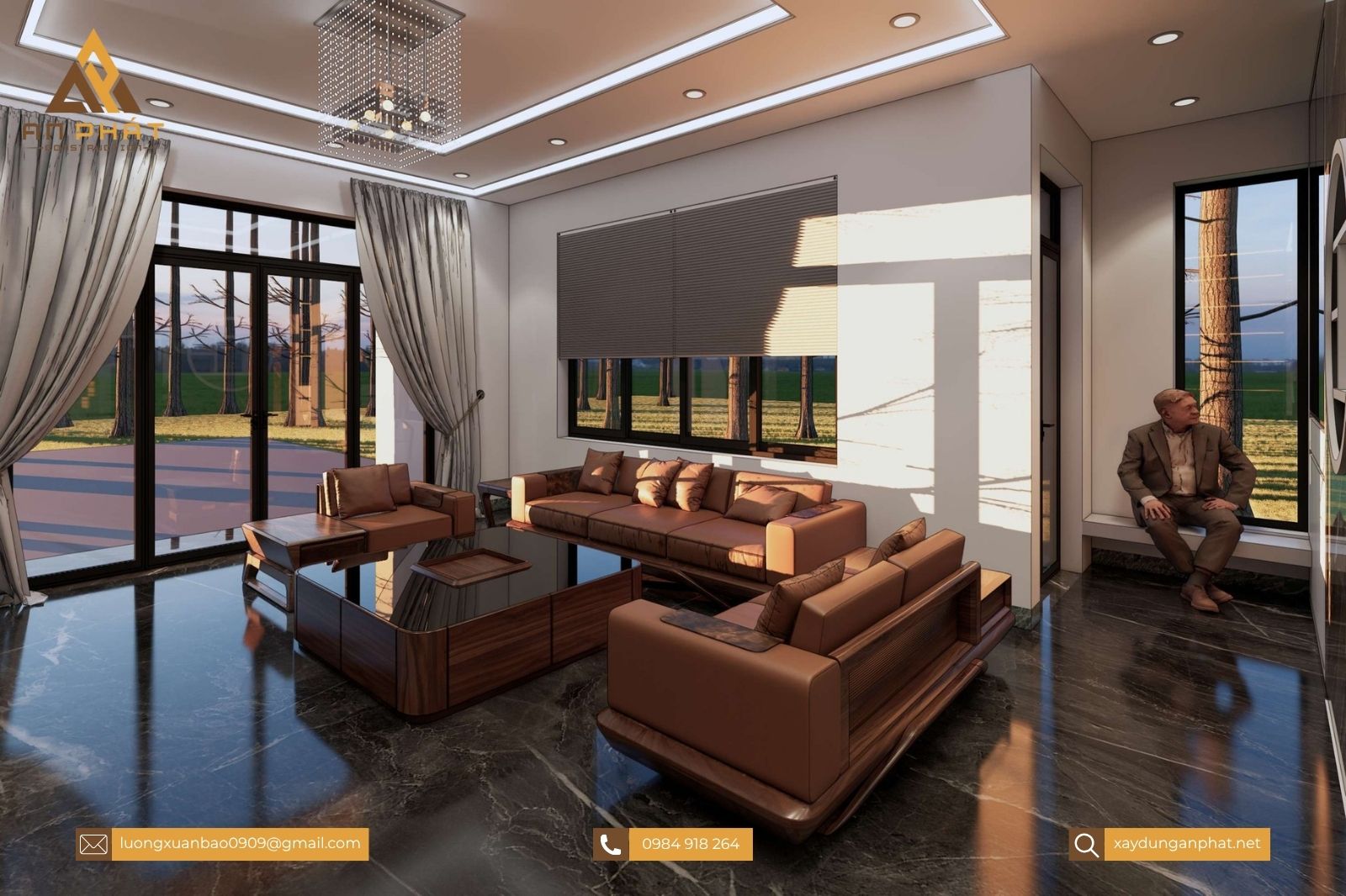 Biệt thự 1 trệt 1 lầu