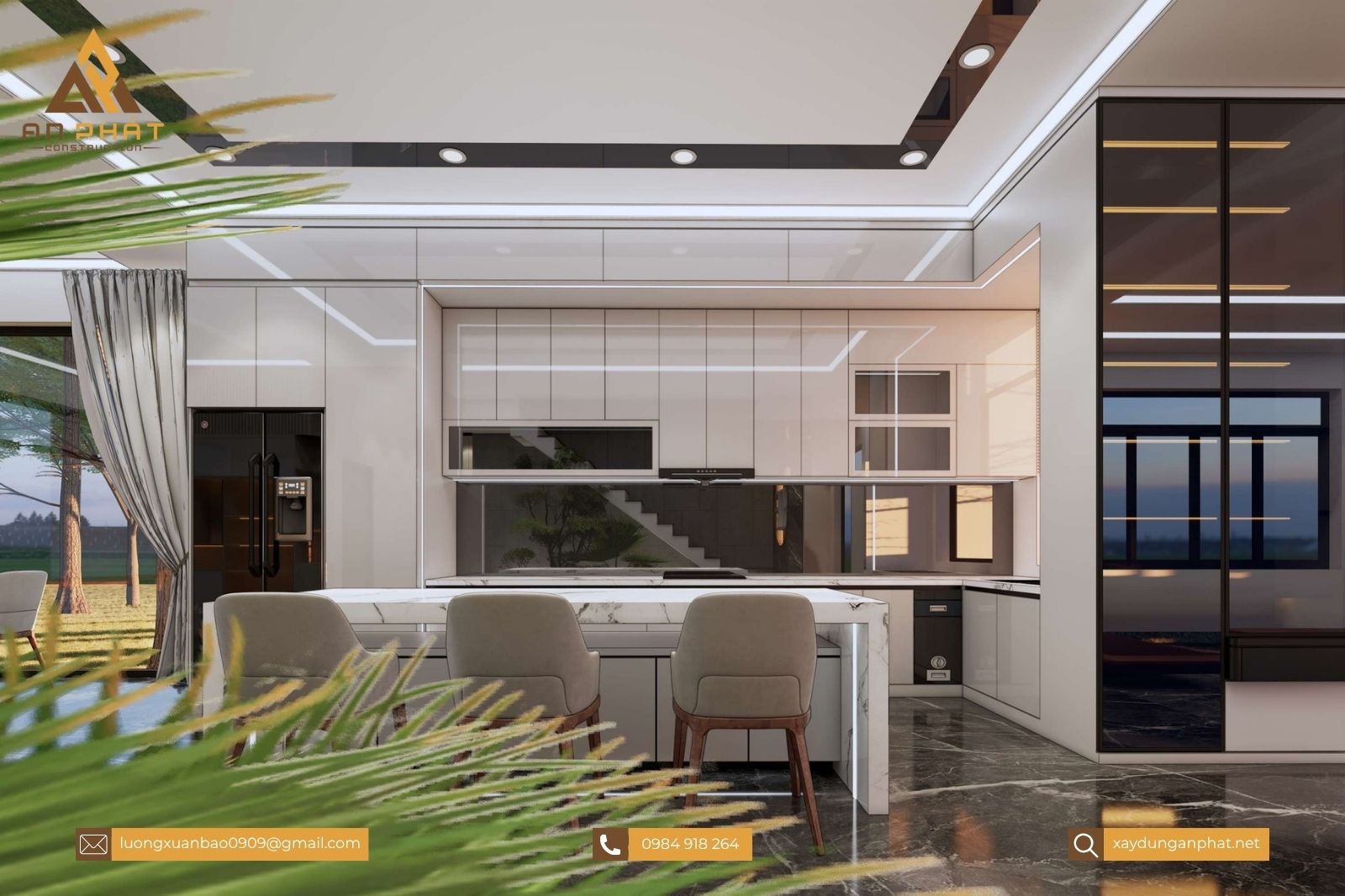 Biệt thự 1 trệt 1 lầu