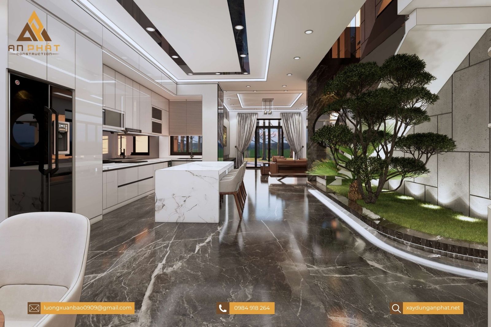 Biệt thự 1 trệt 1 lầu