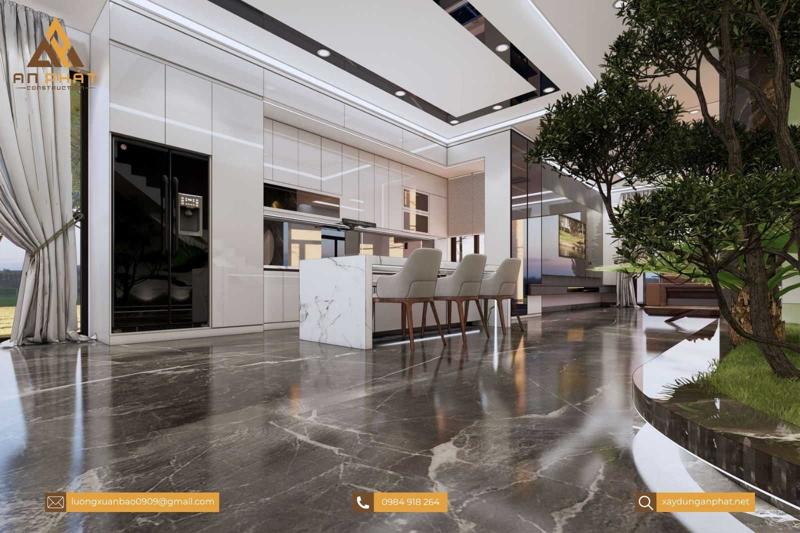 Biệt thự 1 trệt 1 lầu