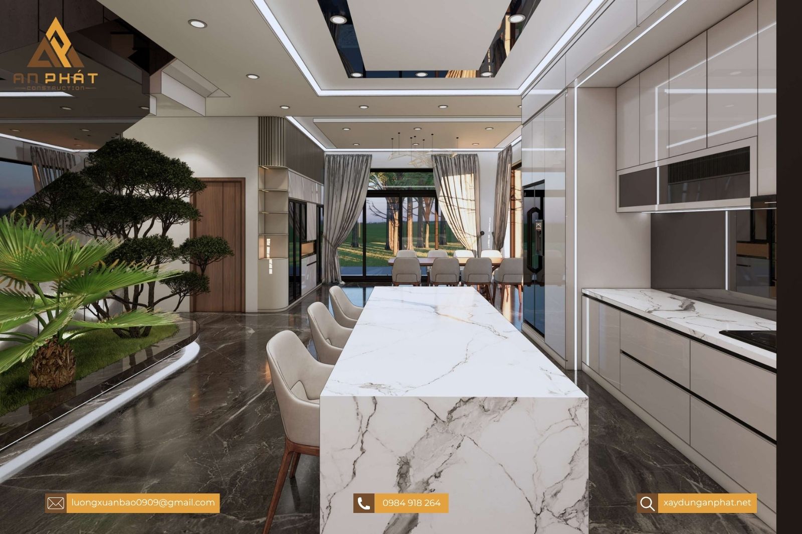 Biệt thự 1 trệt 1 lầu