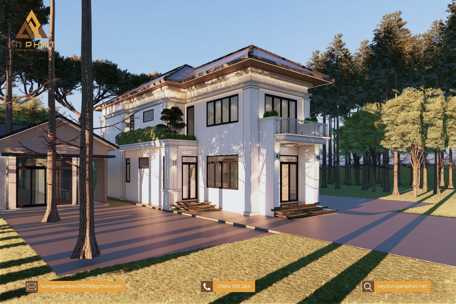 Biệt thự 1 trệt 1 lầu