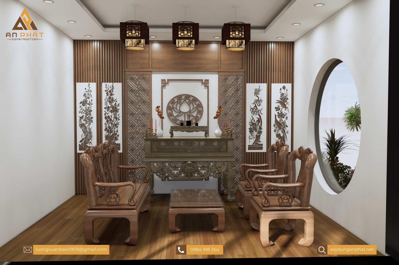 Biệt thự 2 tầng mái bằng