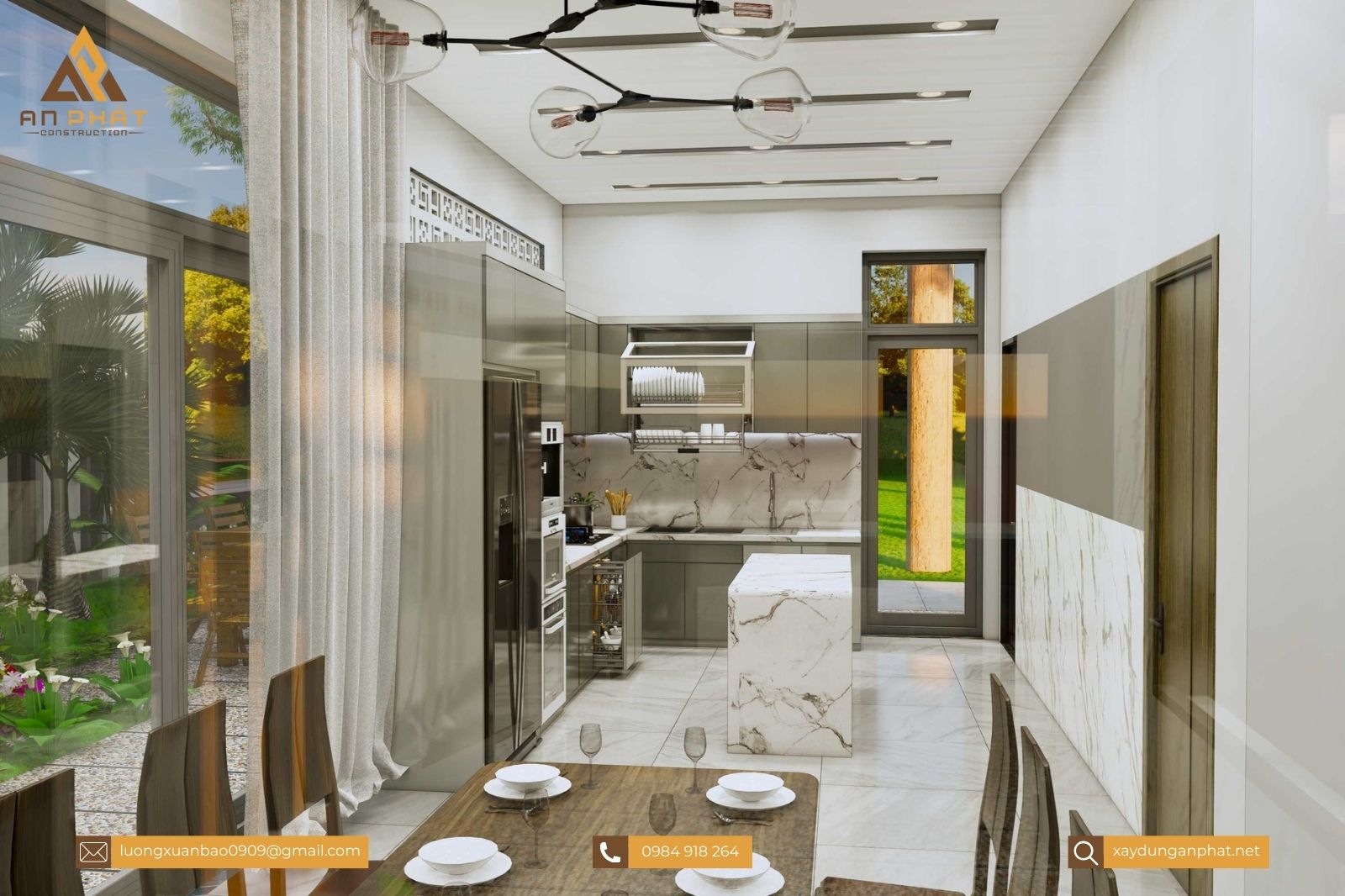 Biệt thự 3 tầng mái Nhật 8x15