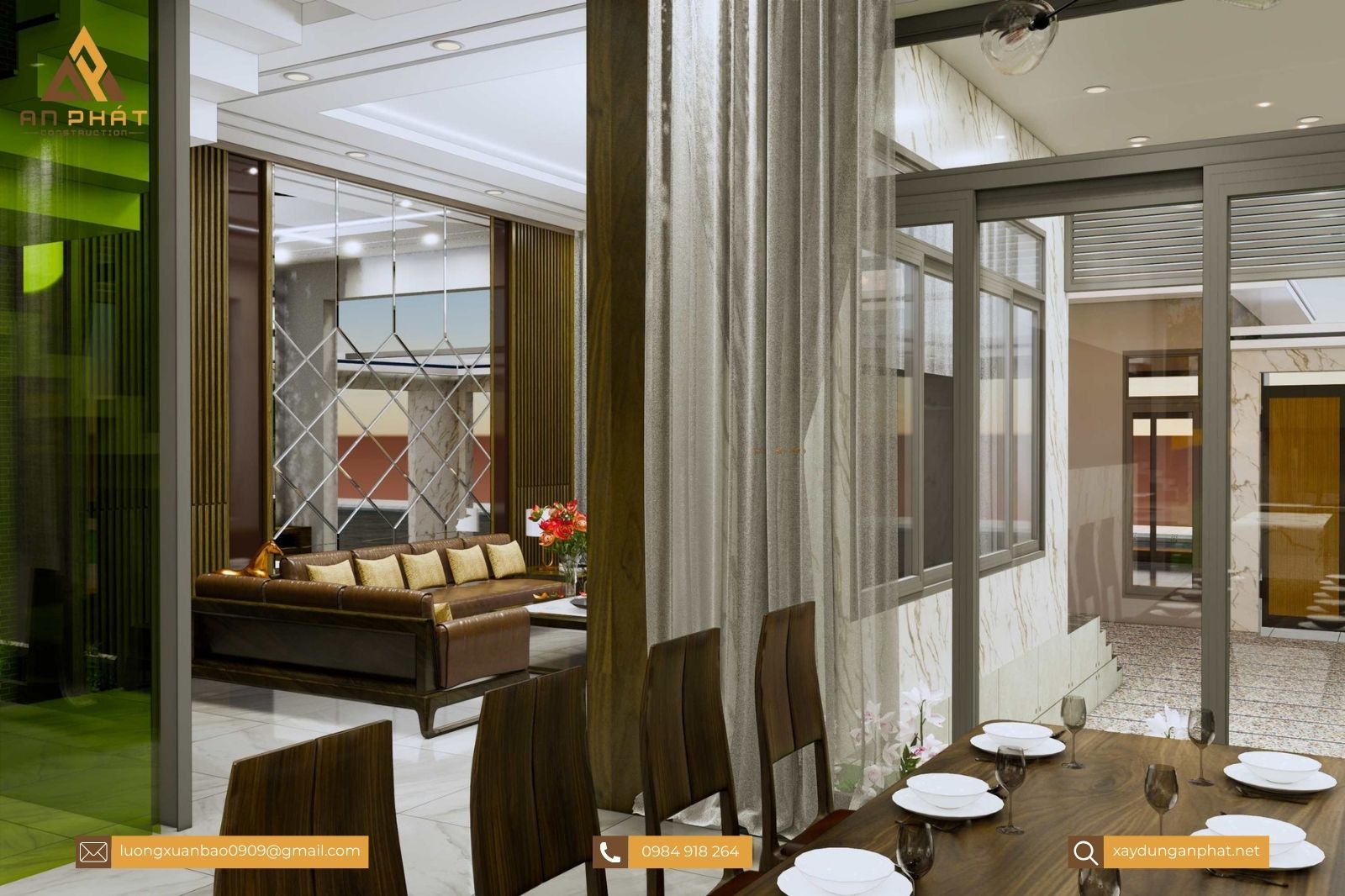 Biệt thự 3 tầng mái Nhật 8x15