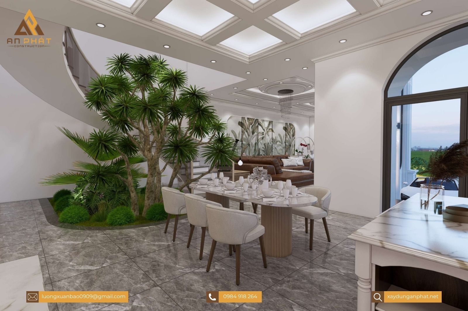 Biệt thự hiện đại 1 trệt 1 lầu