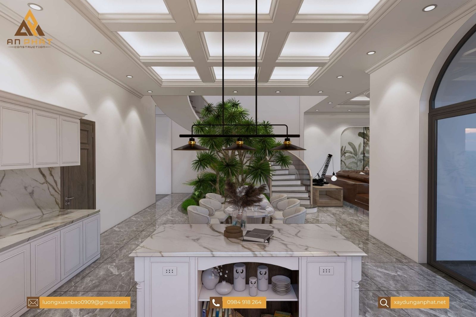 Biệt thự hiện đại 1 trệt 1 lầu