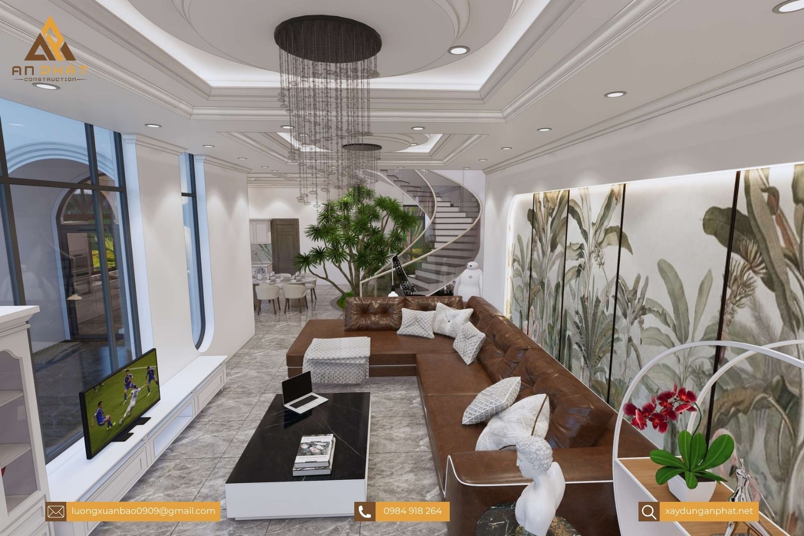 Biệt thự hiện đại 1 trệt 1 lầu