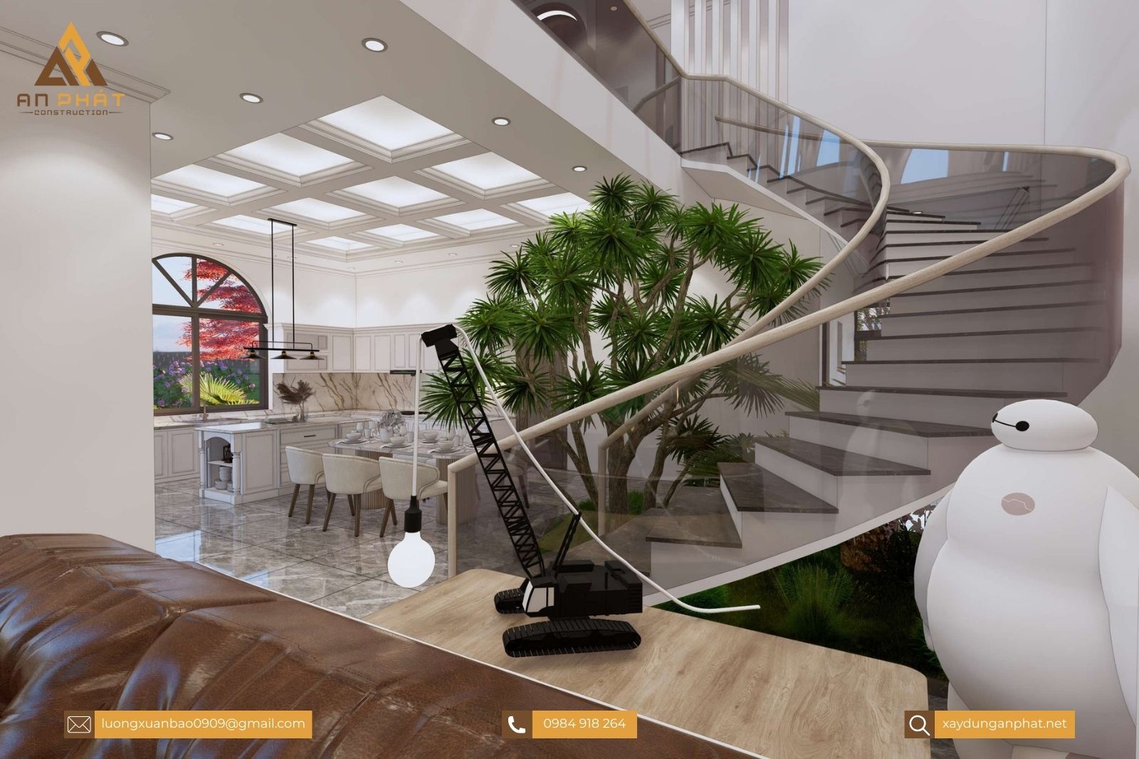 Biệt thự hiện đại 1 trệt 1 lầu