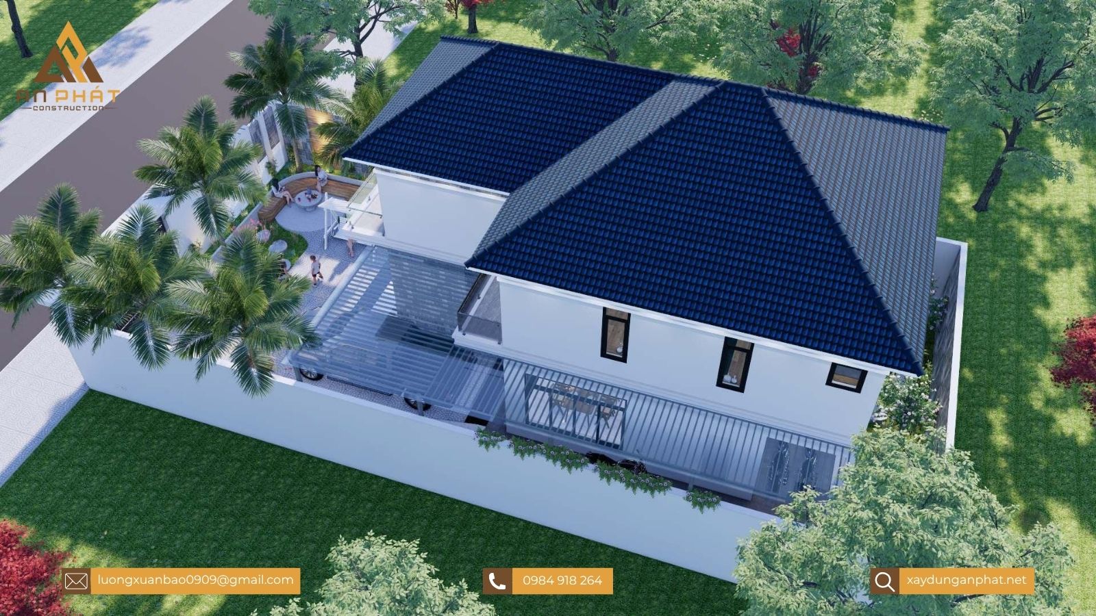 Biệt thự hiện đại mái Nhật