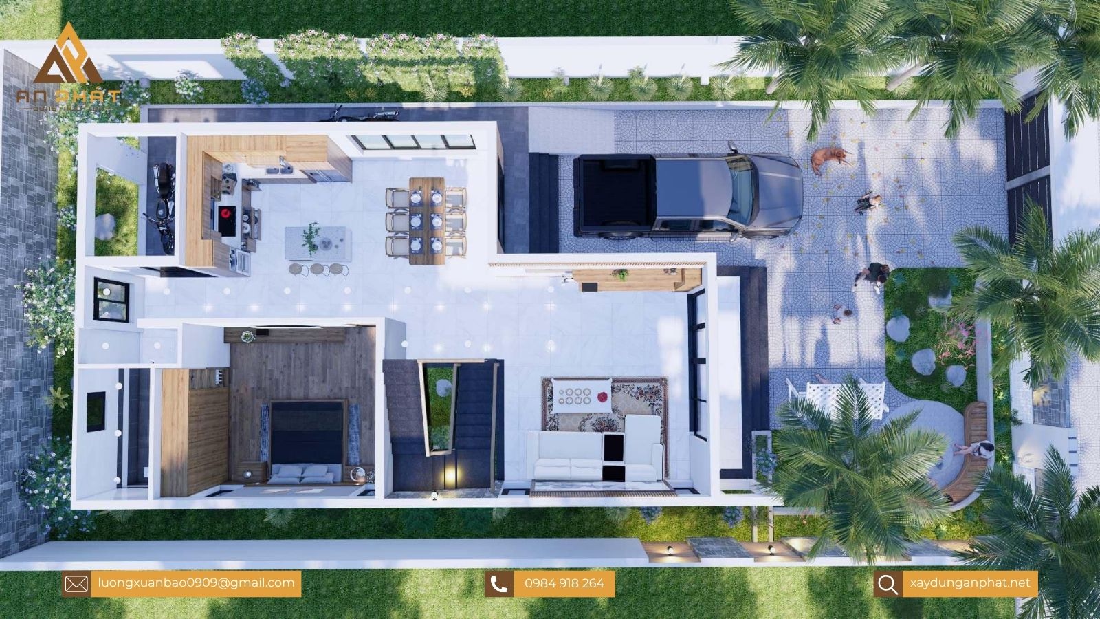 Biệt thự hiện đại mái Nhật