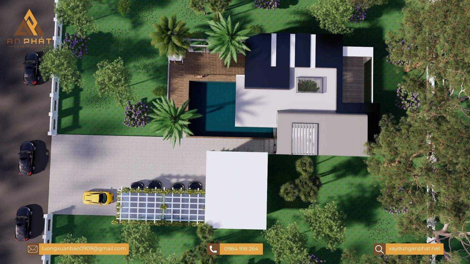 Biệt thự nhà vườn 1 tầng 3 phòng ngủ