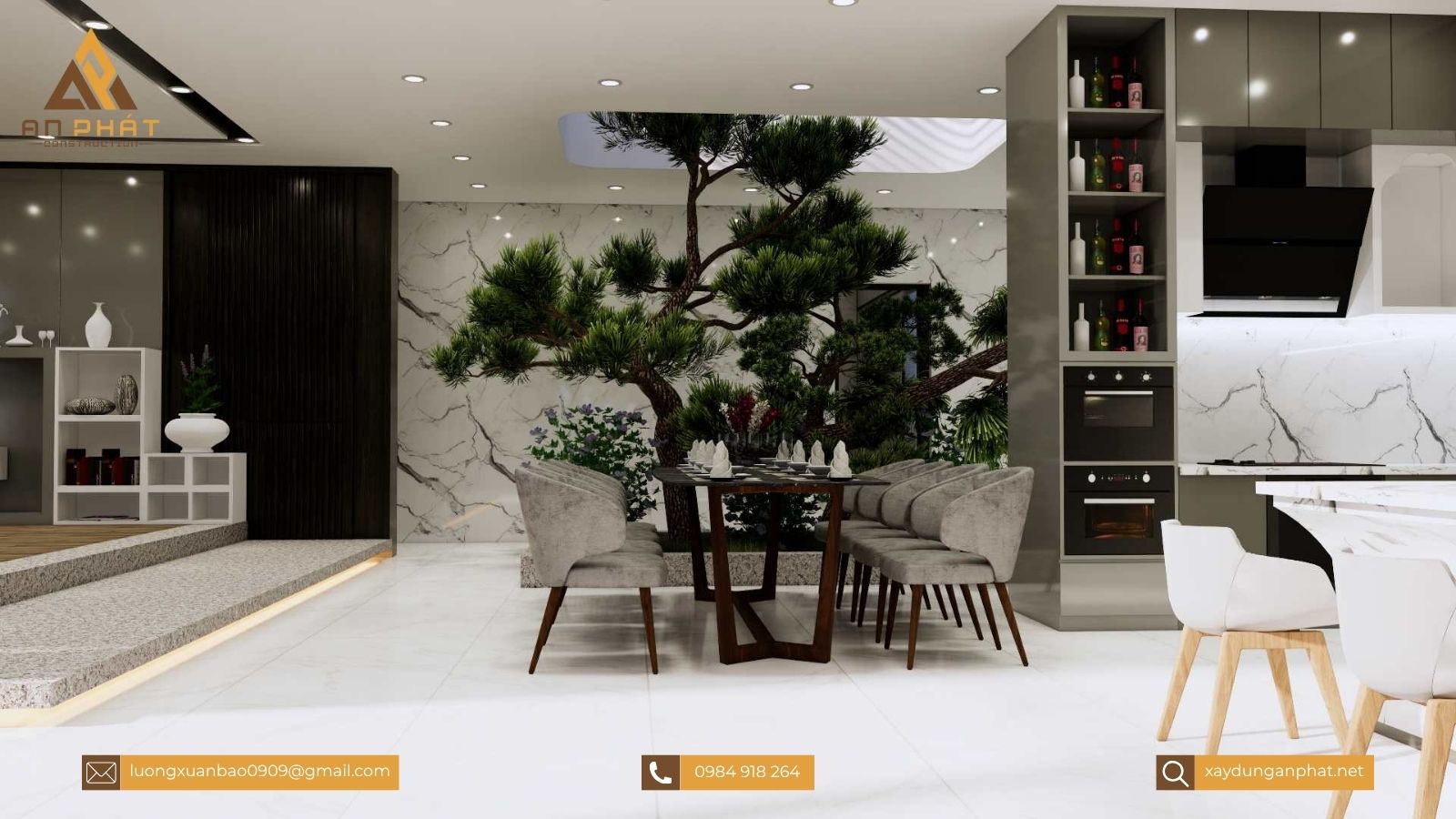 Biệt thự nhà vườn 1 tầng 3 phòng ngủ