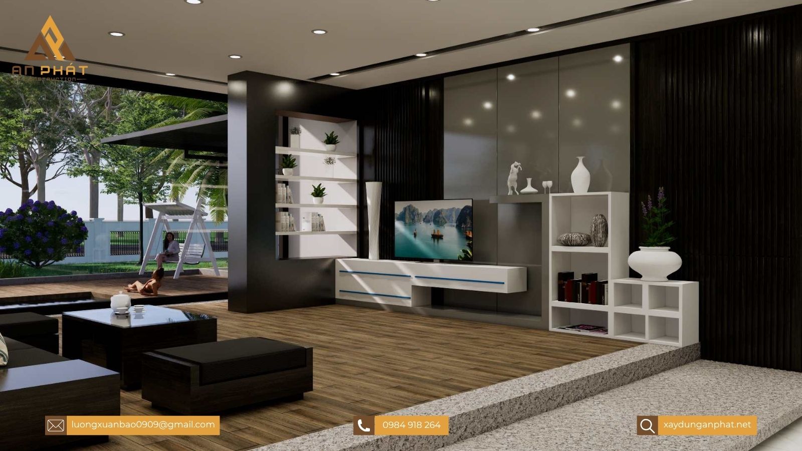 Biệt thự nhà vườn 1 tầng 3 phòng ngủ