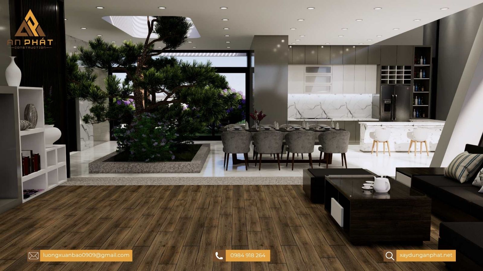 Biệt thự nhà vườn 1 tầng 3 phòng ngủ