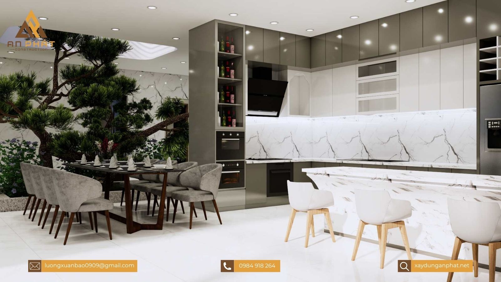 Biệt thự nhà vườn 1 tầng 3 phòng ngủ