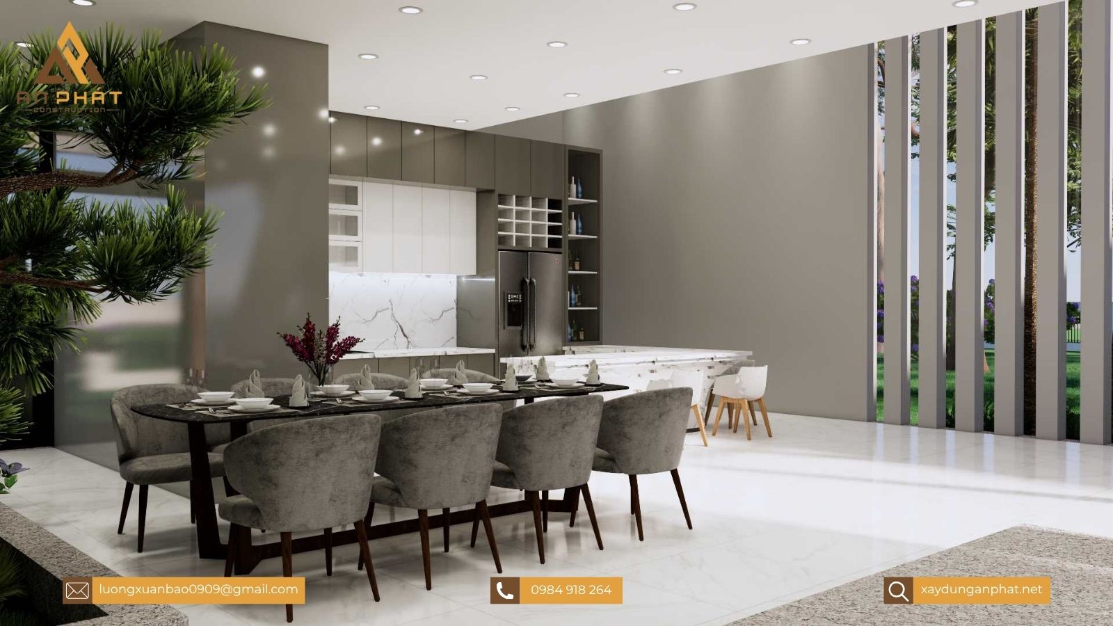 Biệt thự nhà vườn 1 tầng 3 phòng ngủ