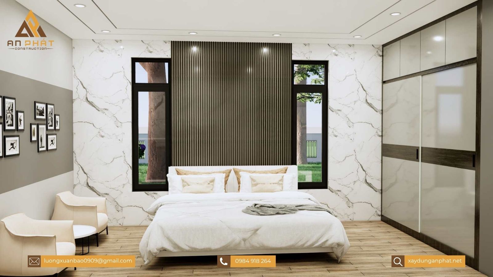 Biệt thự nhà vườn 1 tầng 3 phòng ngủ