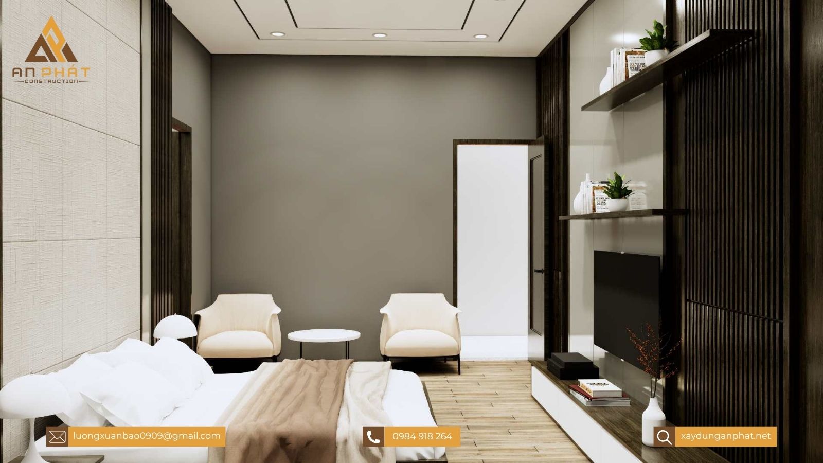 Biệt thự nhà vườn 1 tầng 3 phòng ngủ