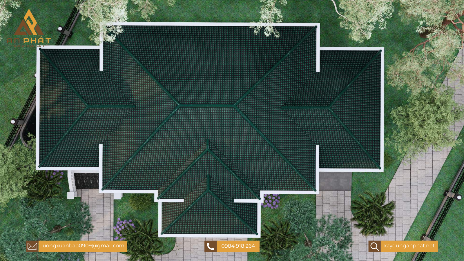 Biệt thự nhà vườn 1 tầng lầu 300m²