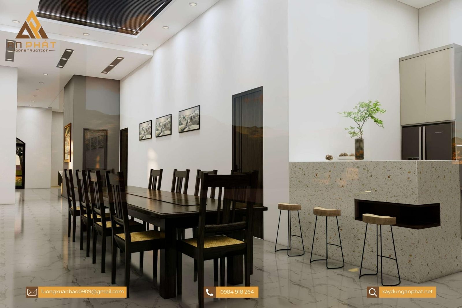 Biệt thự nhà vườn tân cổ điển 1 tầng