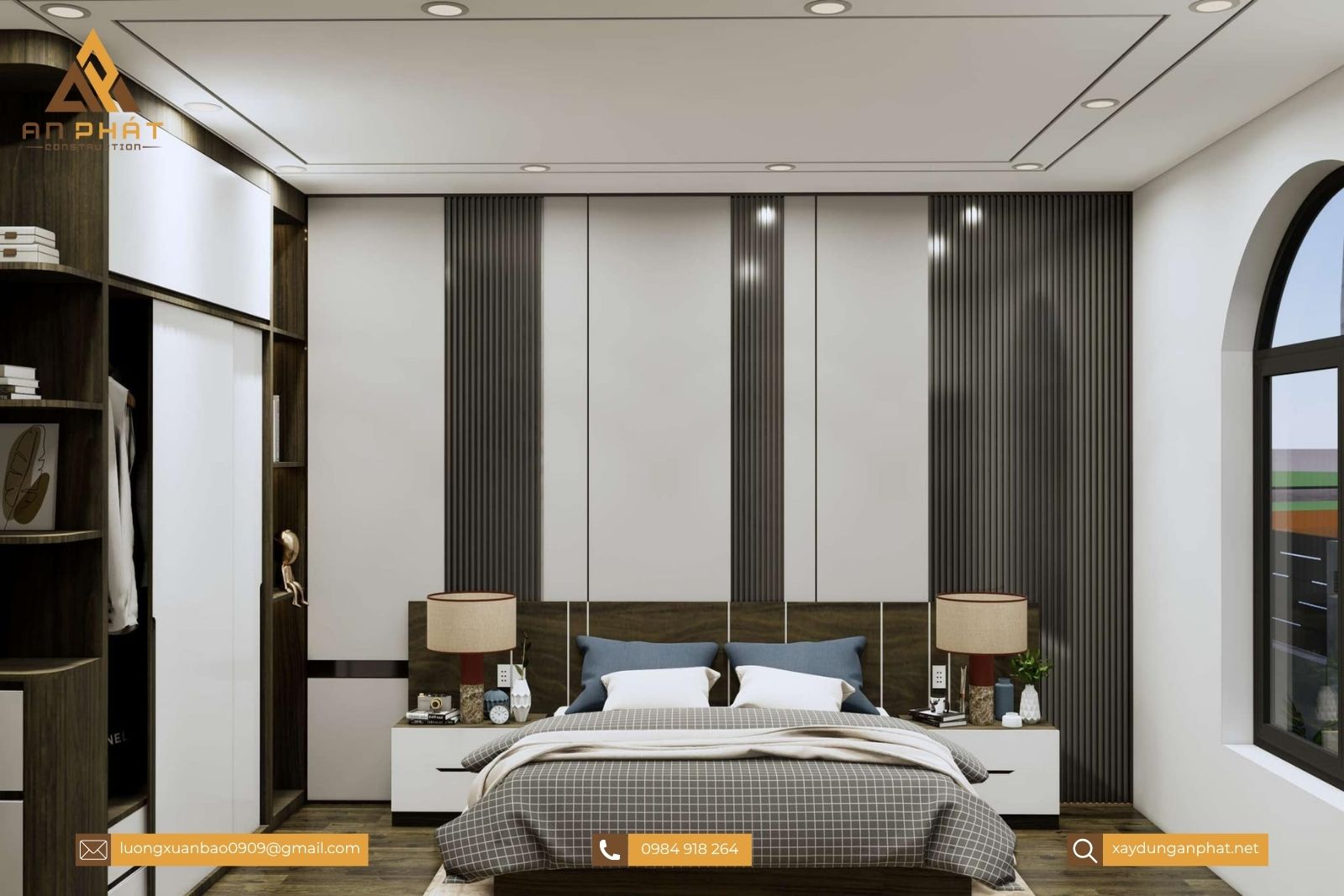 Biệt thự nhà vườn tân cổ điển 1 tầng