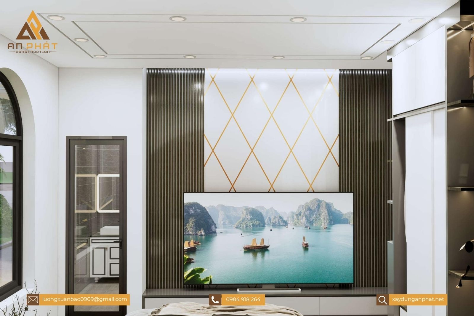 Biệt thự nhà vườn tân cổ điển 1 tầng