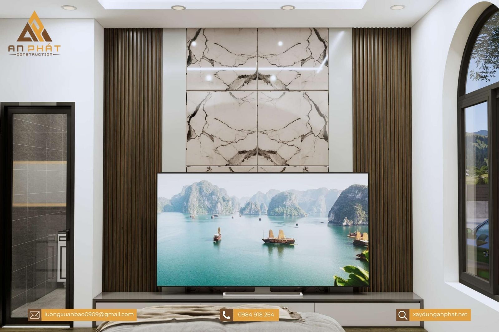 Biệt thự nhà vườn tân cổ điển 1 tầng