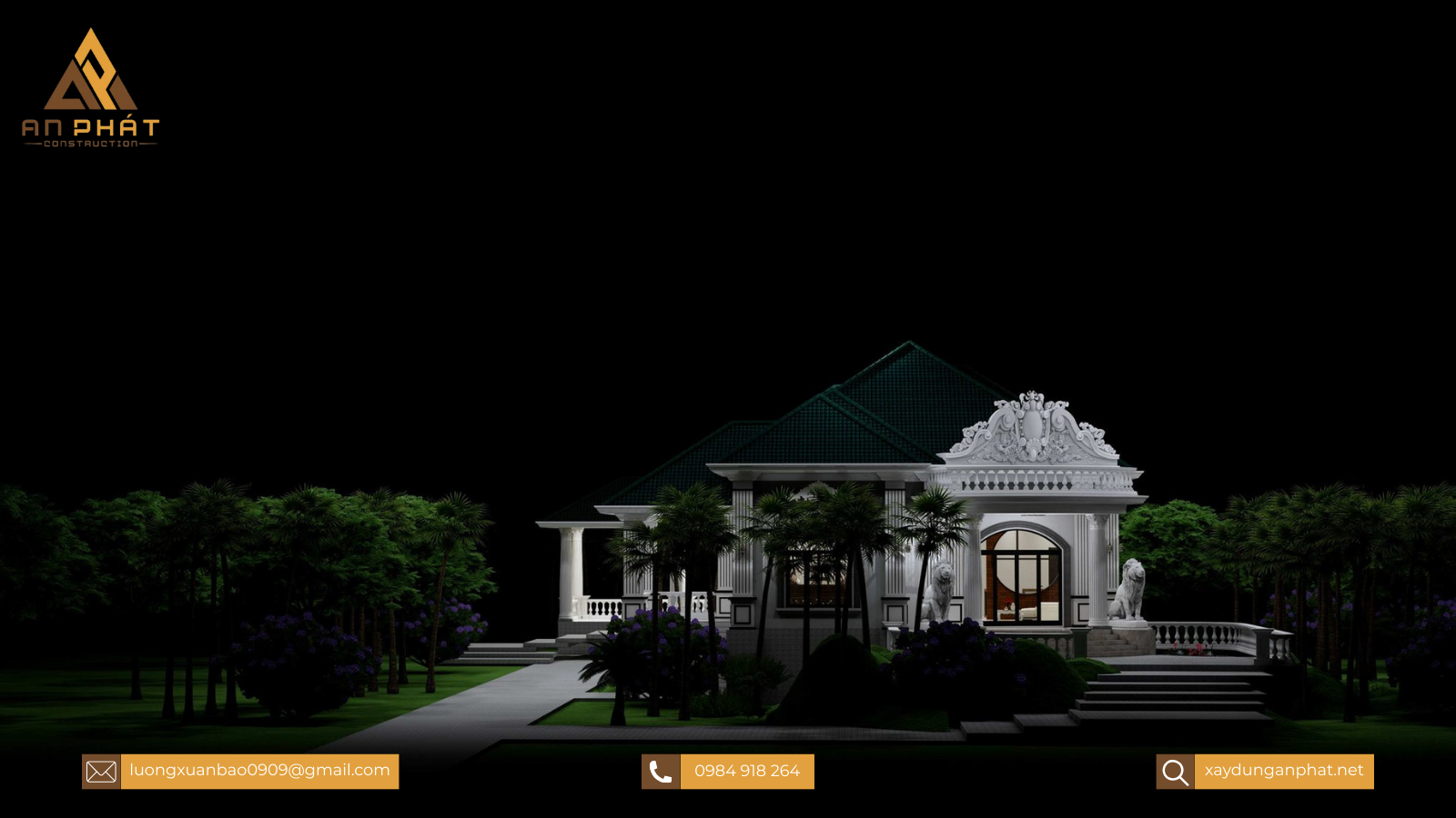 Biệt thự tân cổ điển 1 trệt 1 lầu