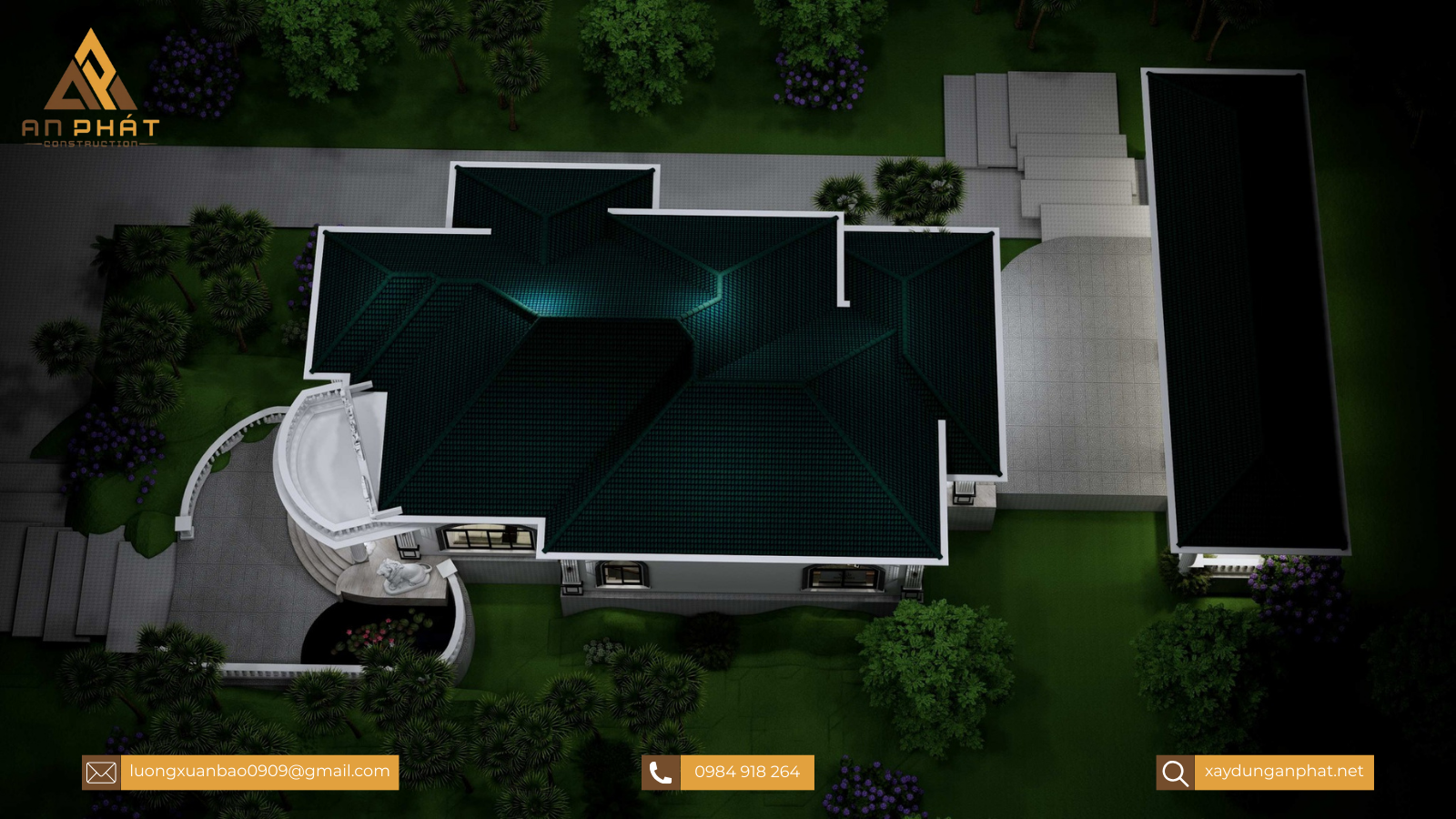 Biệt thự tân cổ điển 1 trệt 1 lầu