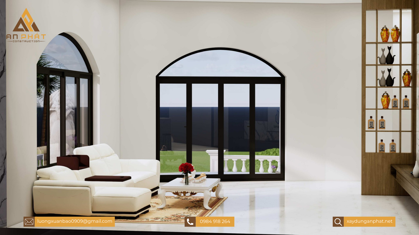 Biệt thự tân cổ điển 1 trệt 1 lầu