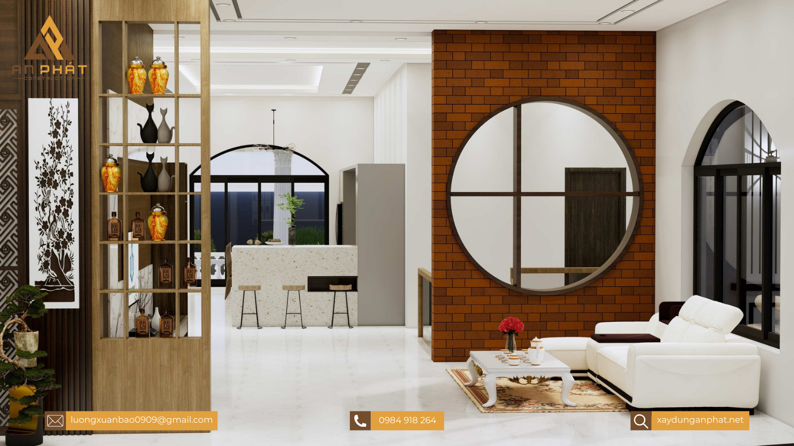 Biệt thự tân cổ điển 1 trệt 1 lầu