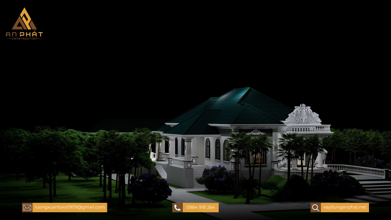 Biệt thự tân cổ điển 1 trệt 1 lầu