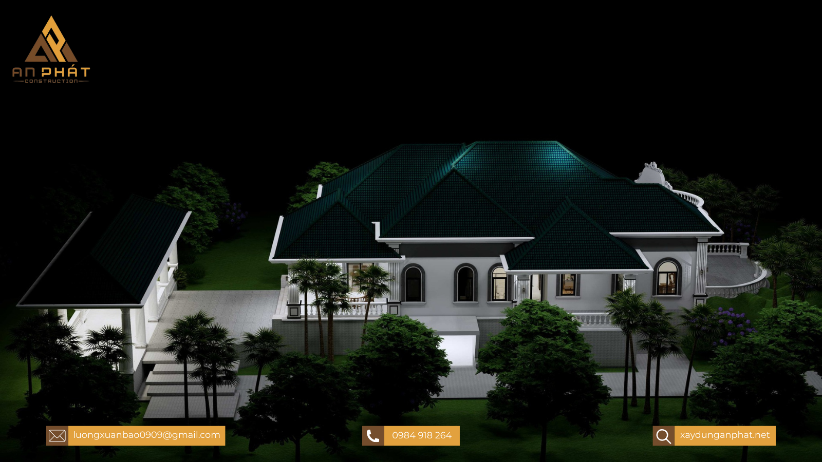 Biệt thự tân cổ điển 1 trệt 1 lầu