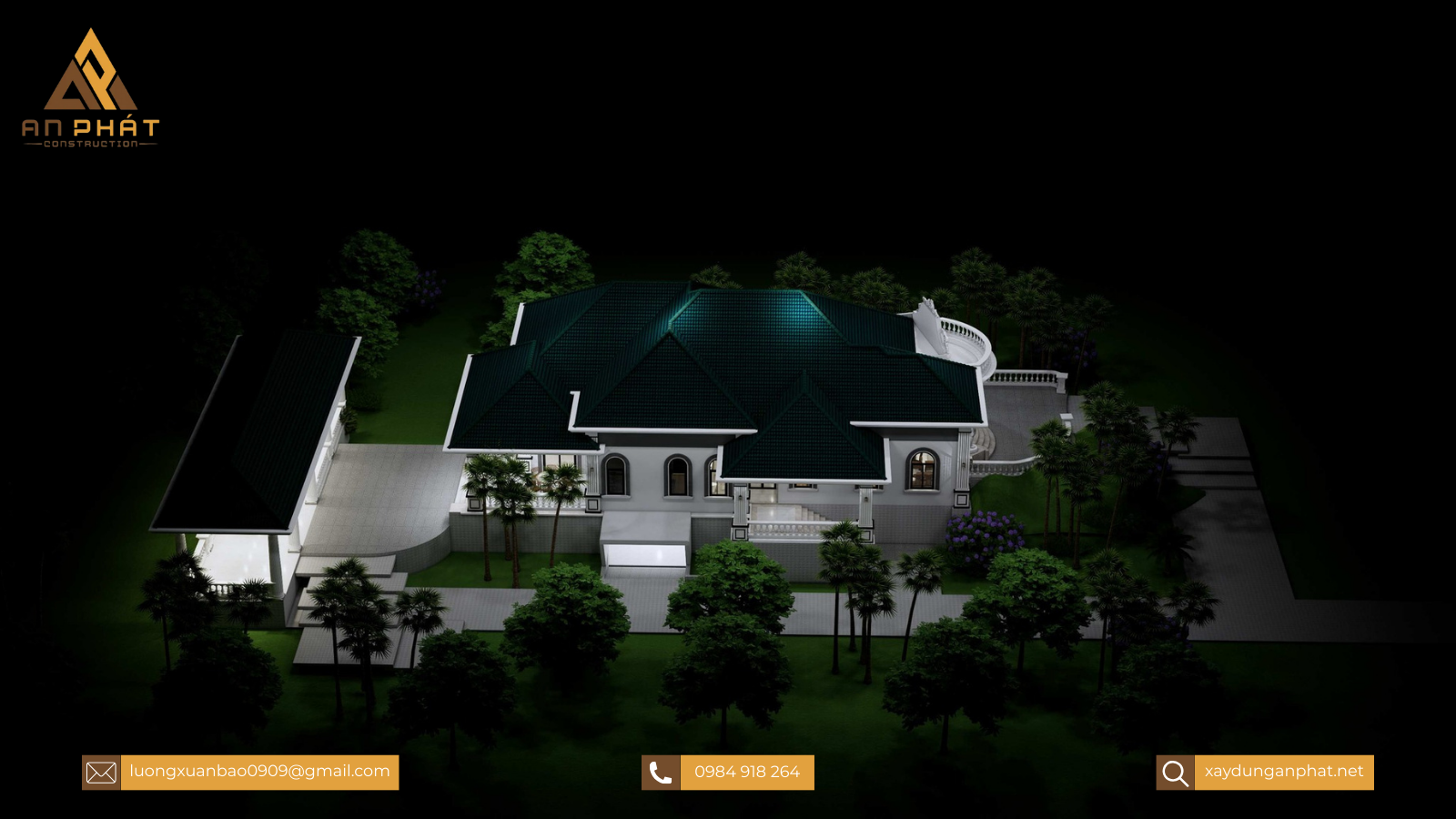 Biệt thự tân cổ điển 1 trệt 1 lầu