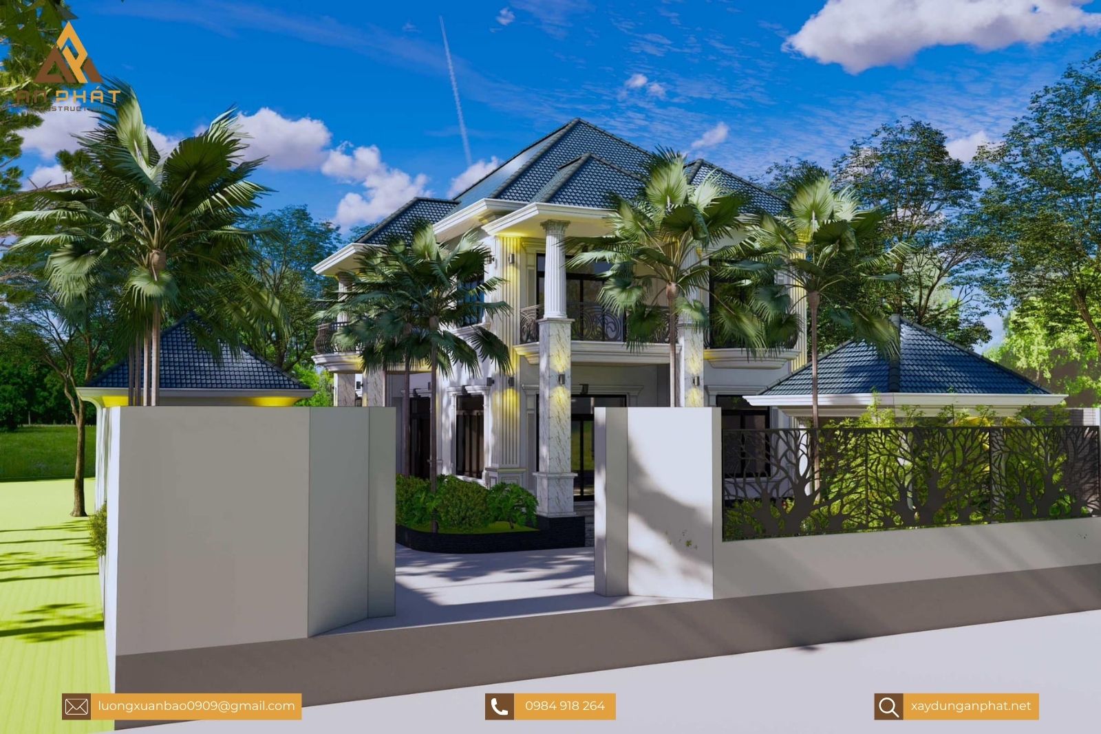 Biệt thự tân cổ điển 2 tầng