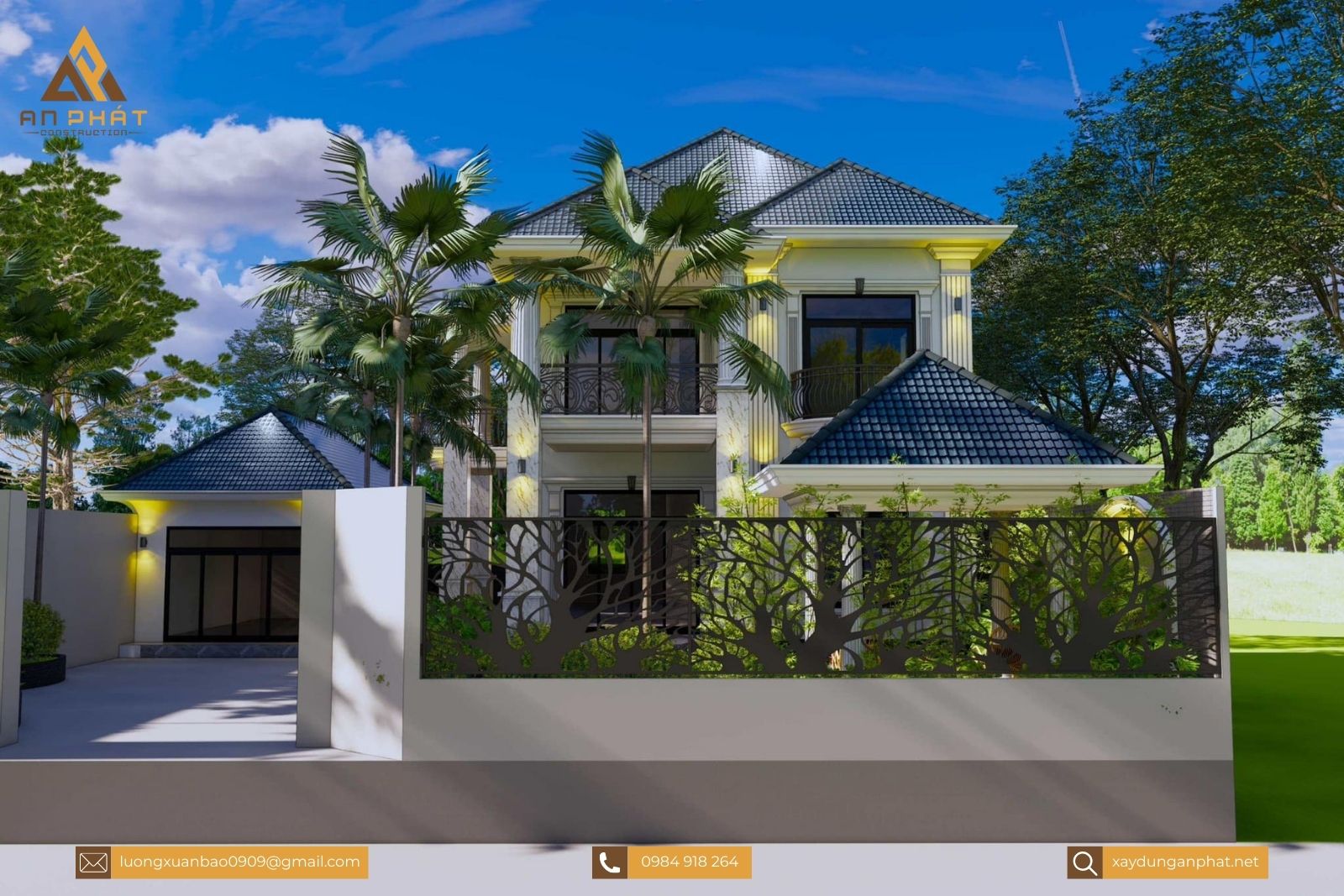 Biệt thự tân cổ điển 2 tầng