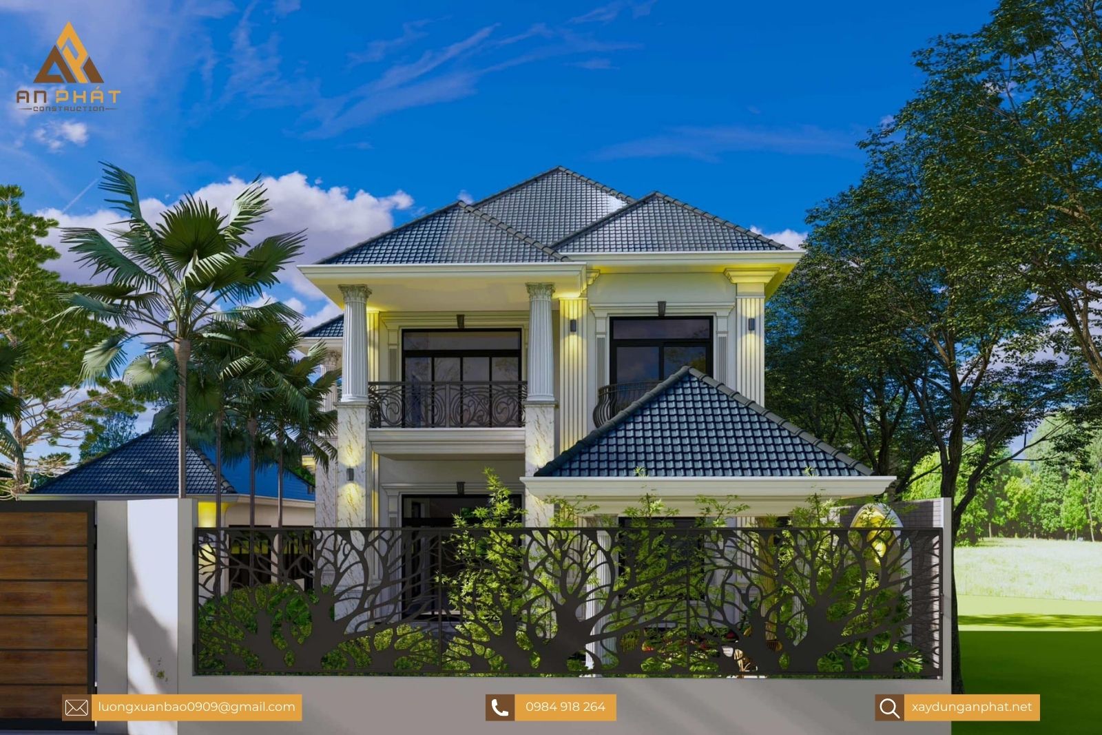 Biệt thự tân cổ điển 2 tầng