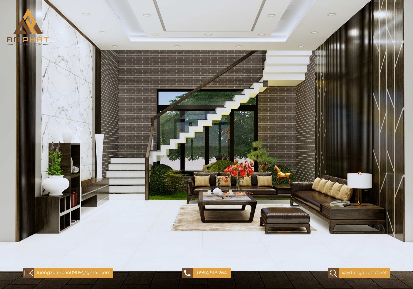 Biệt thự tân cổ điển 2 tầng 4 mặt tiền