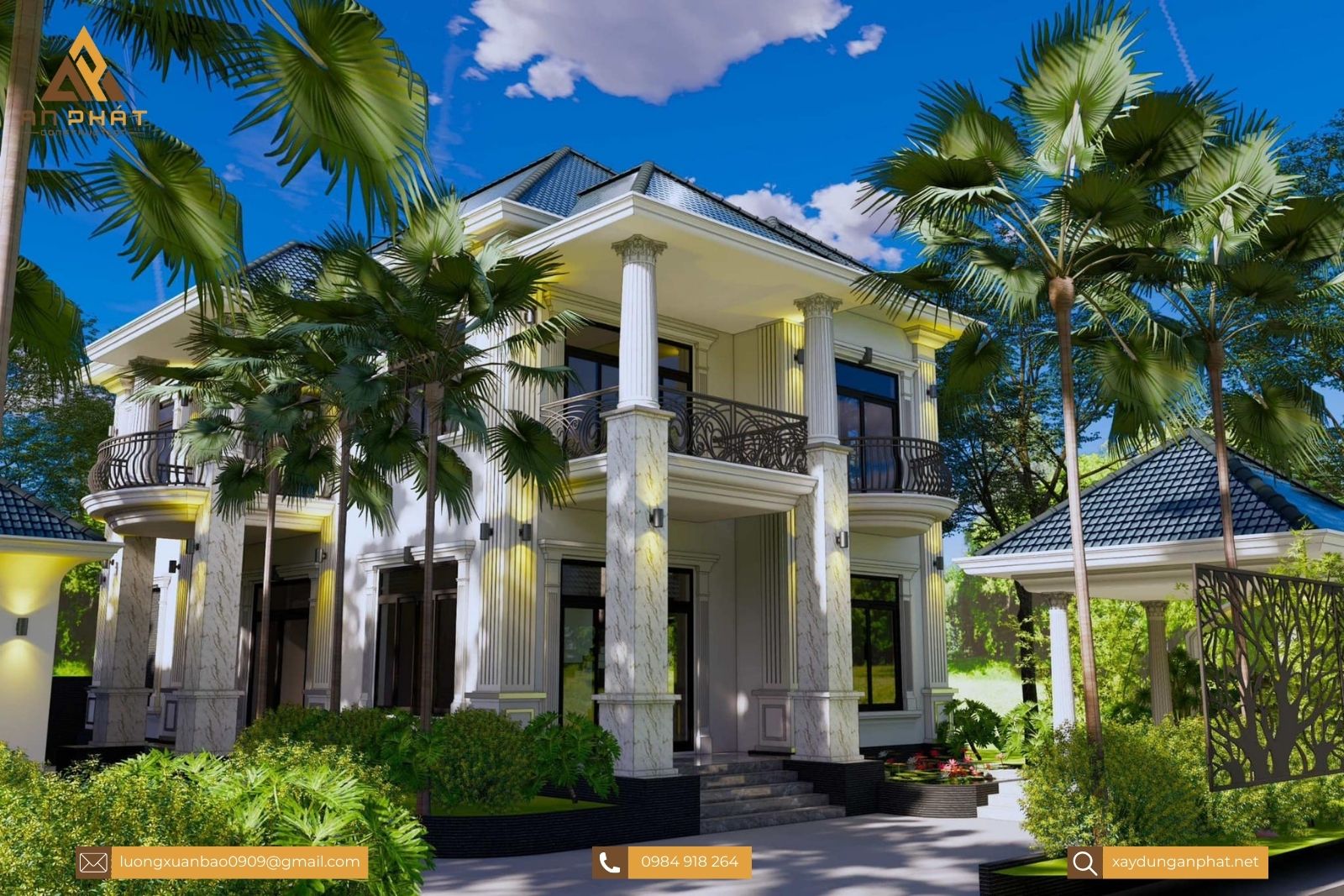 Biệt thự tân cổ điển 2 tầng