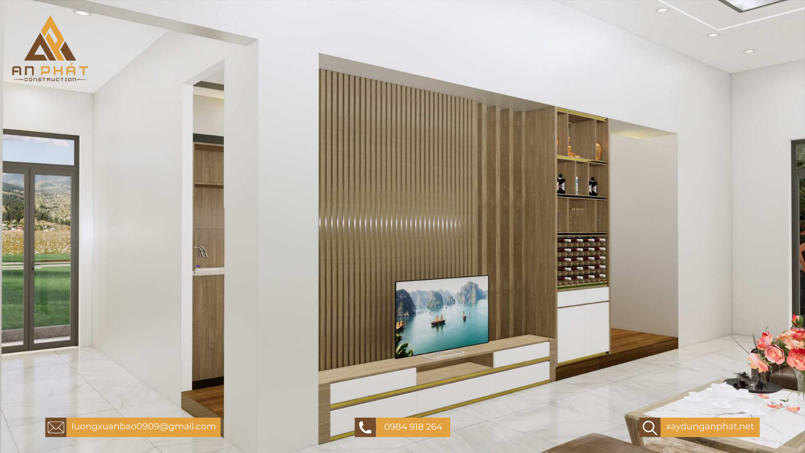 Biệt thự trệt sân vườn hiện đại 260m² 