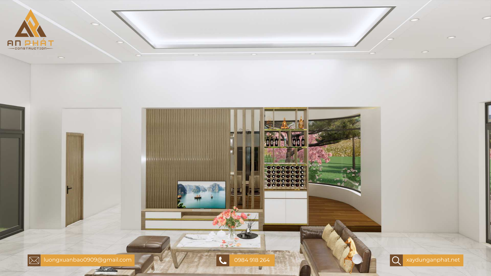 Biệt thự trệt sân vườn hiện đại 260m² 