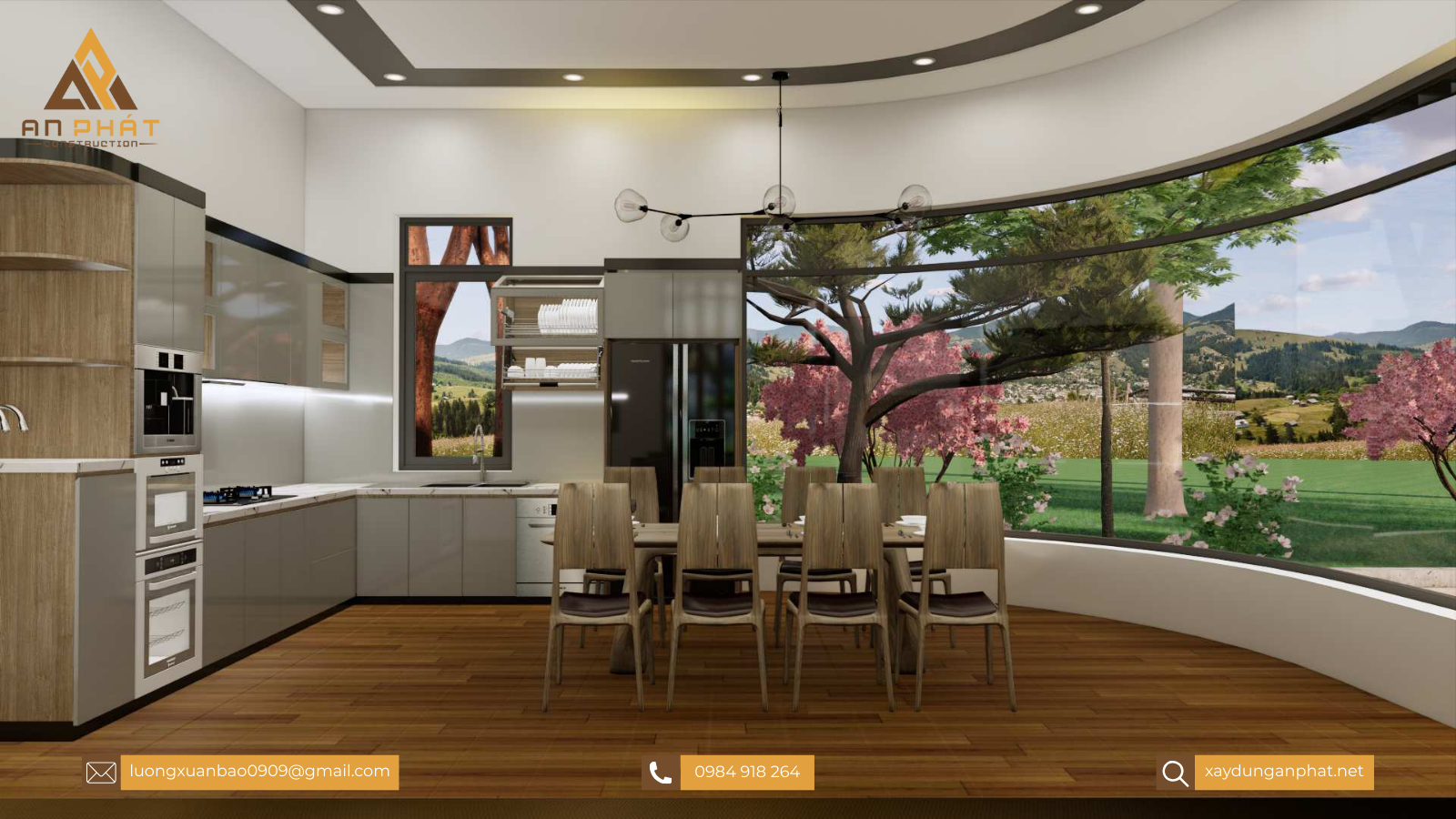 Biệt thự trệt sân vườn hiện đại 260m² 